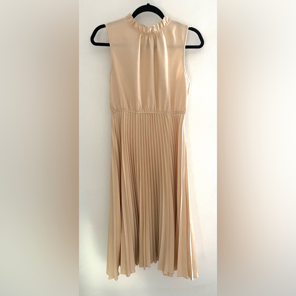 SHEIN Pleated Sleeves Midi Dress- Size M